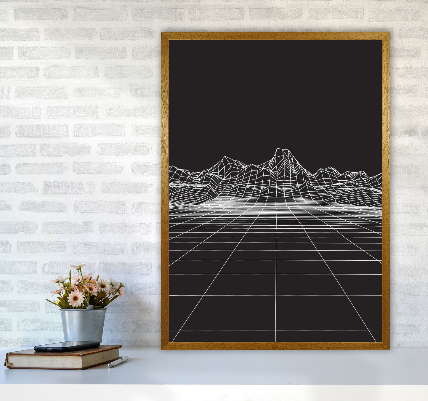 Line Mountains #2 Art Print by Jason Stanley A1 Print Only