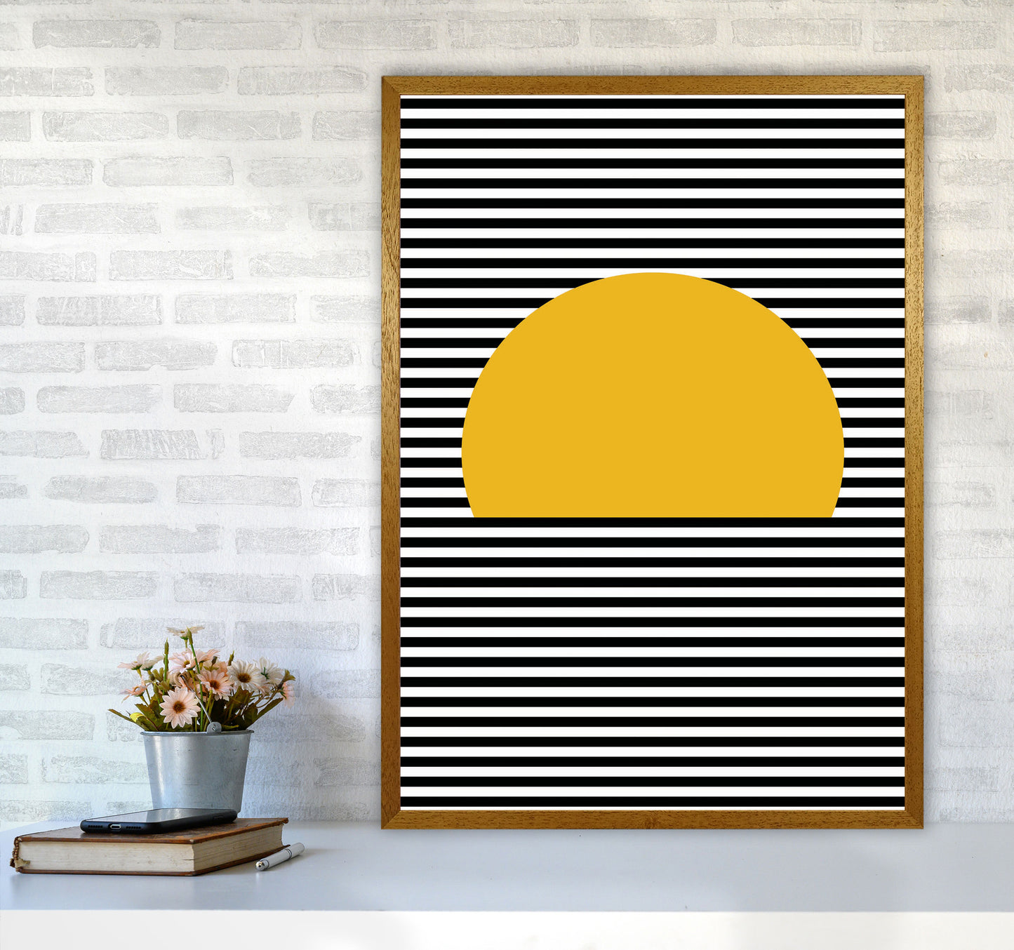 Sunset Line Art Art Print by Jason Stanley A1 Print Only