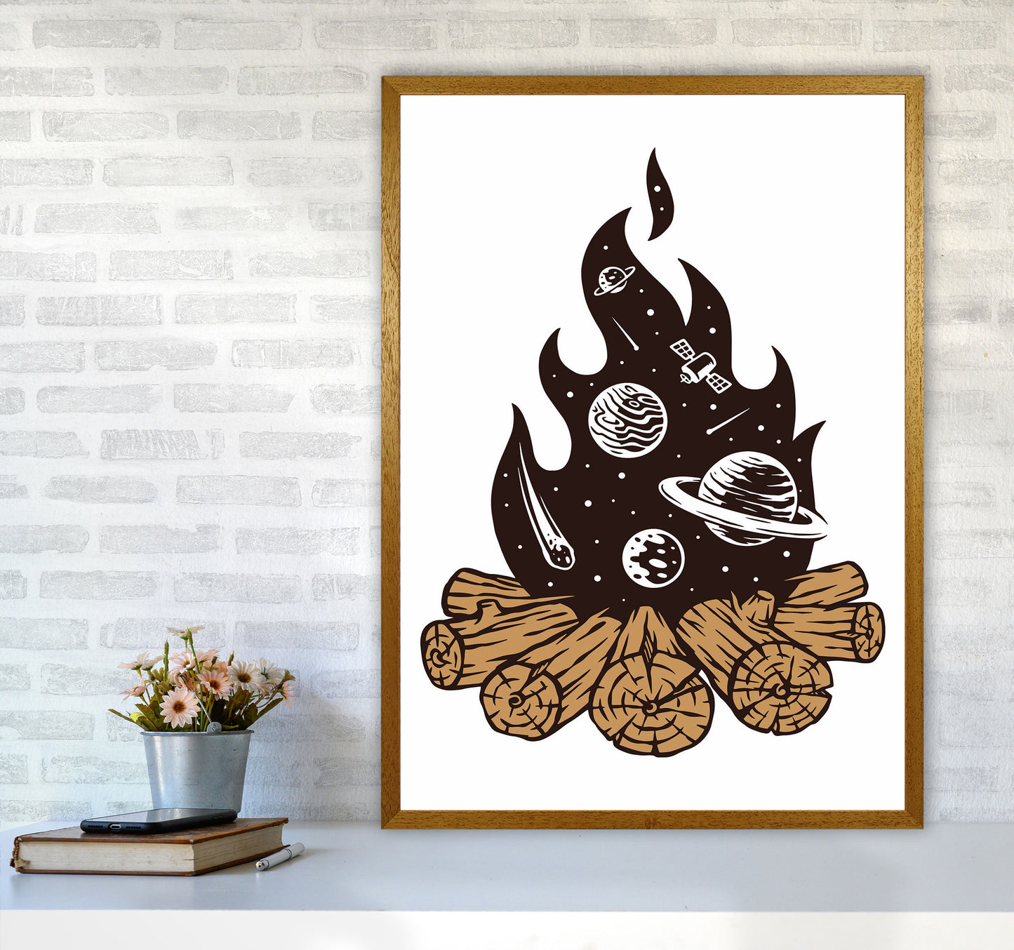 Mystical Fire Art Print by Jason Stanley A1 Print Only