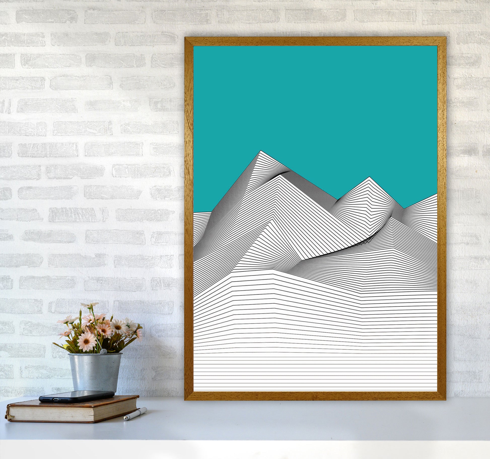 Blue Mountain Art Print by Jason Stanley A1 Print Only