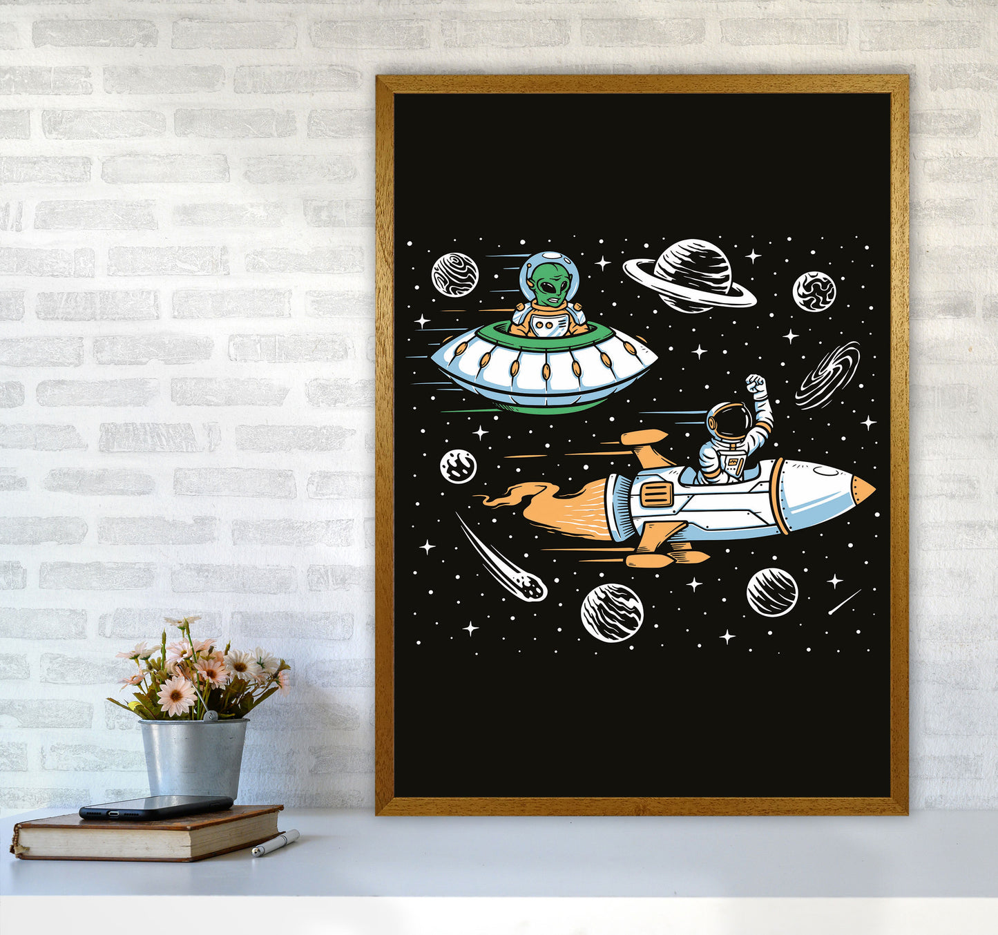 Space Rage Art Print by Jason Stanley A1 Print Only