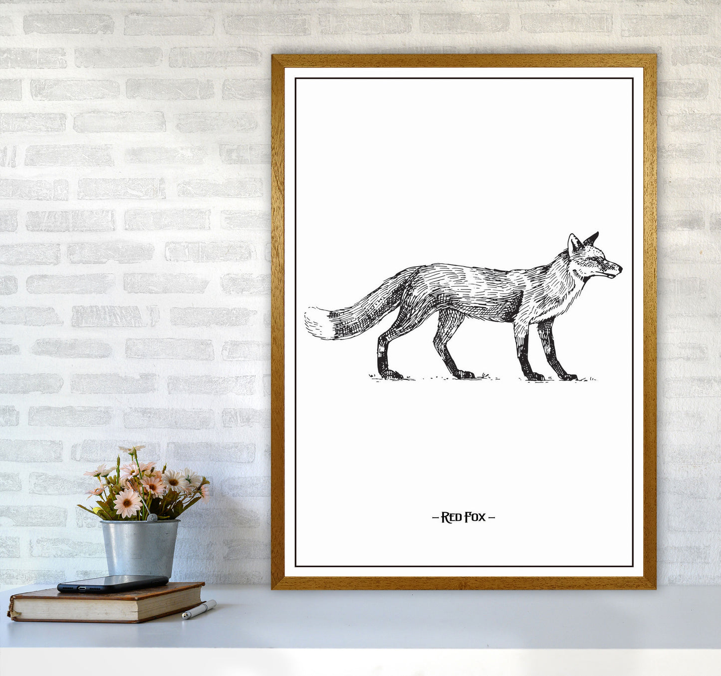Red Fox Art Print by Jason Stanley A1 Print Only