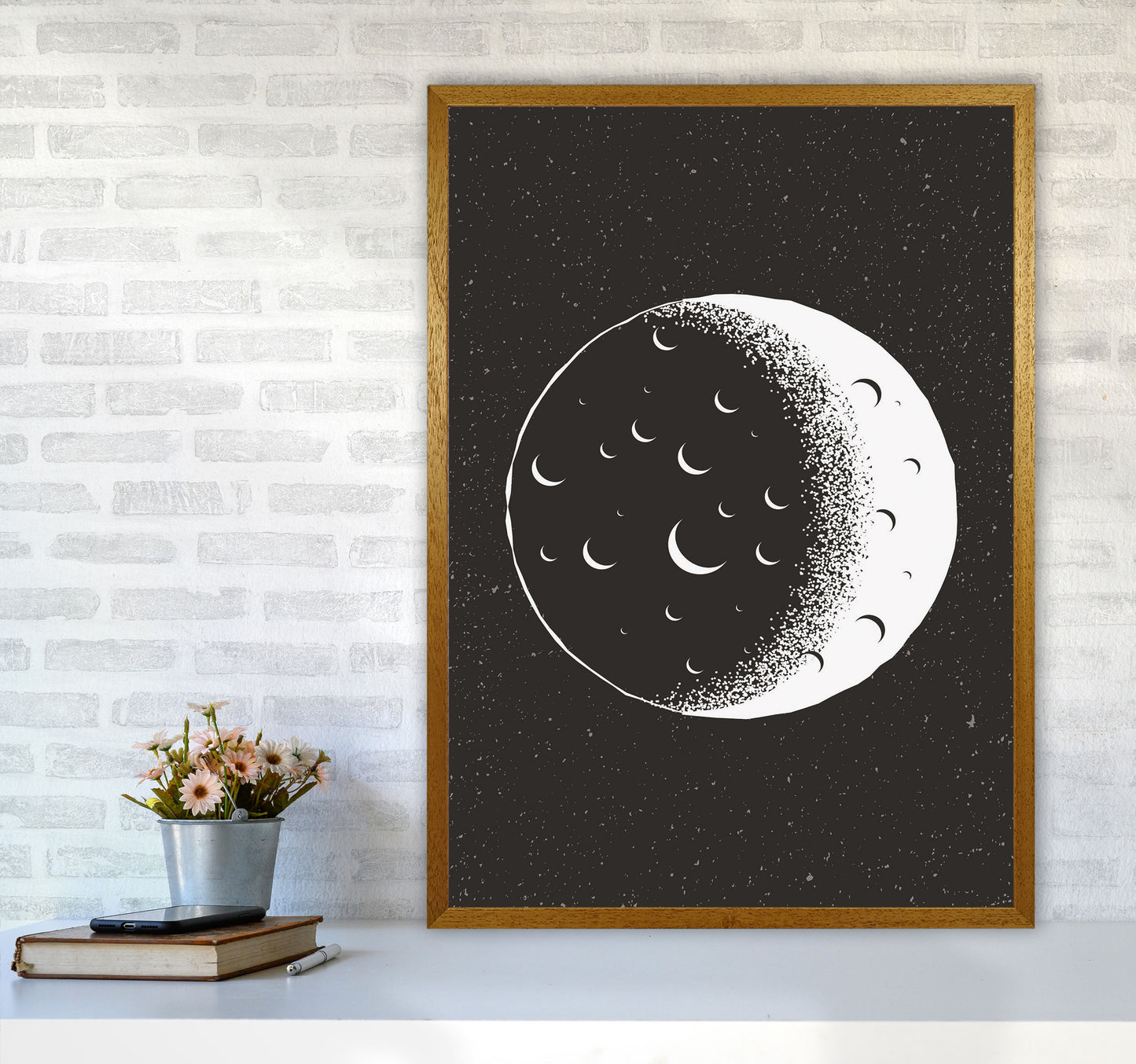 Moon Vibes Art Print by Jason Stanley A1 Print Only