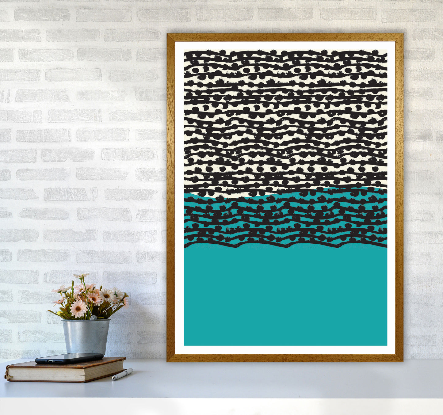 Blue Vibe Art Print by Jason Stanley A1 Print Only