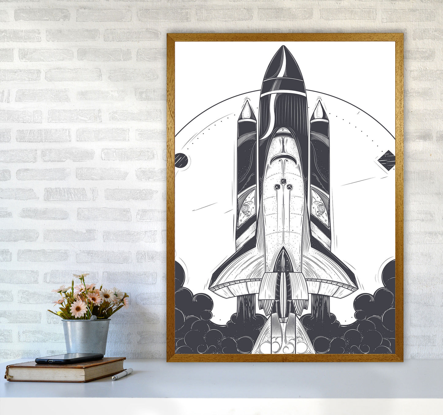 Blastoff! Art Print by Jason Stanley A1 Print Only