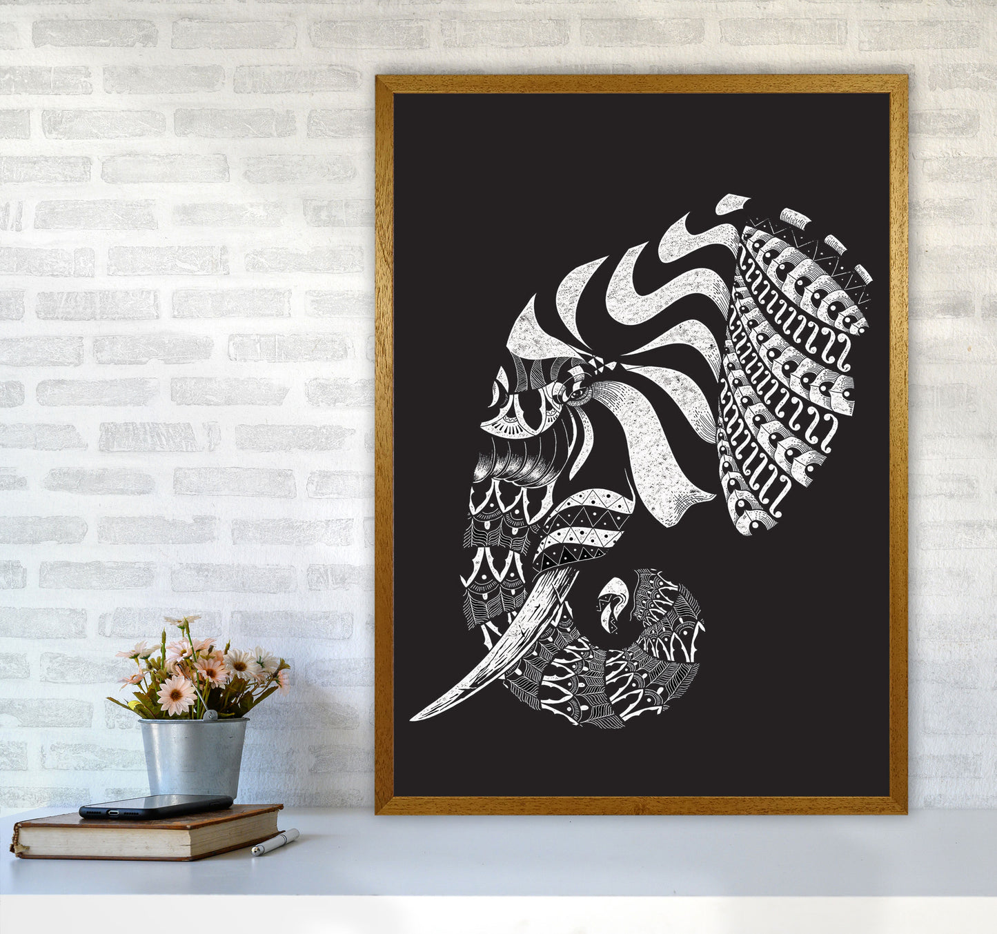 Ornate Elephant II Art Print by Jason Stanley A1 Print Only