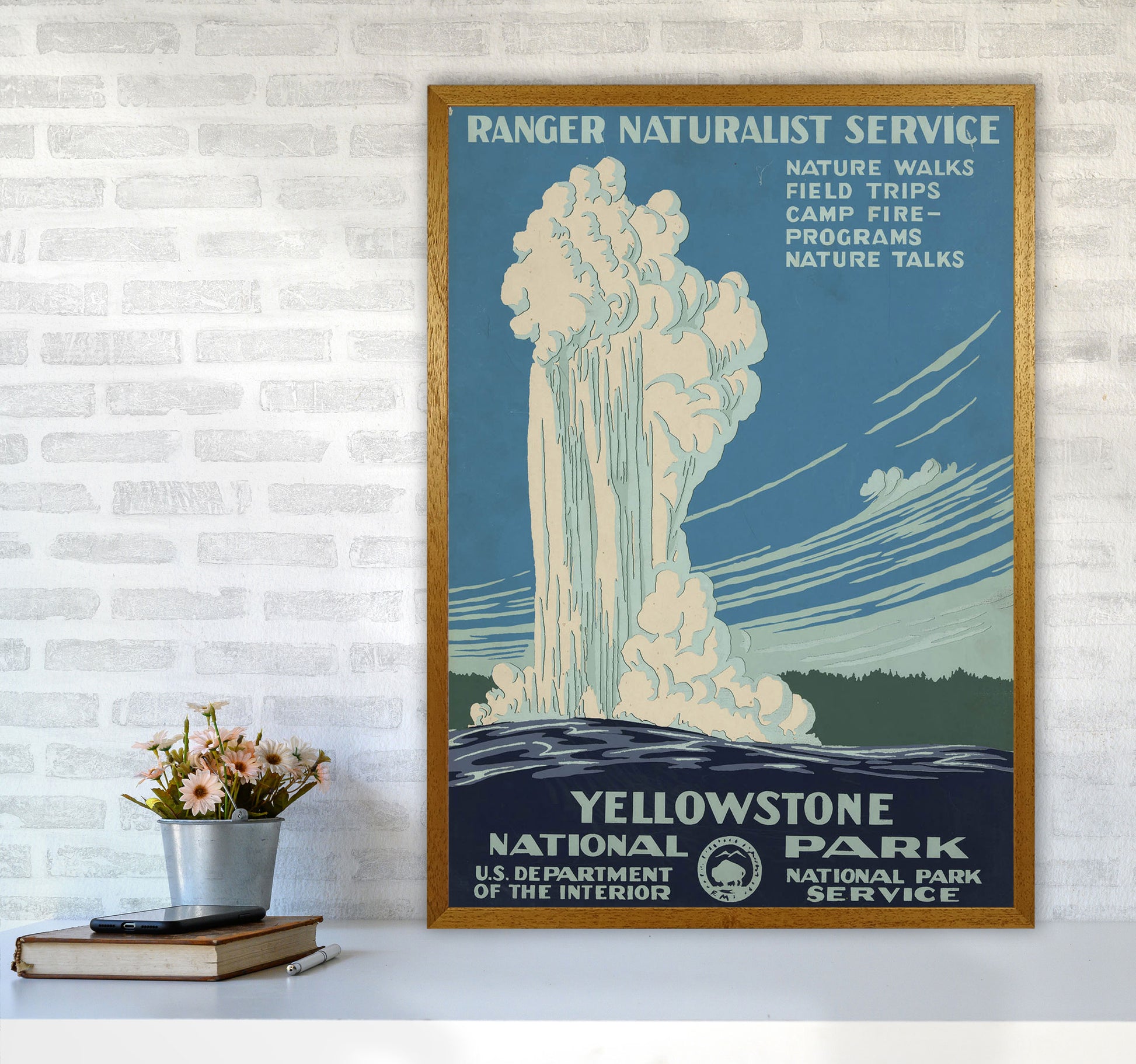 Yellowstone National Park Art Print by Jason Stanley A1 Print Only