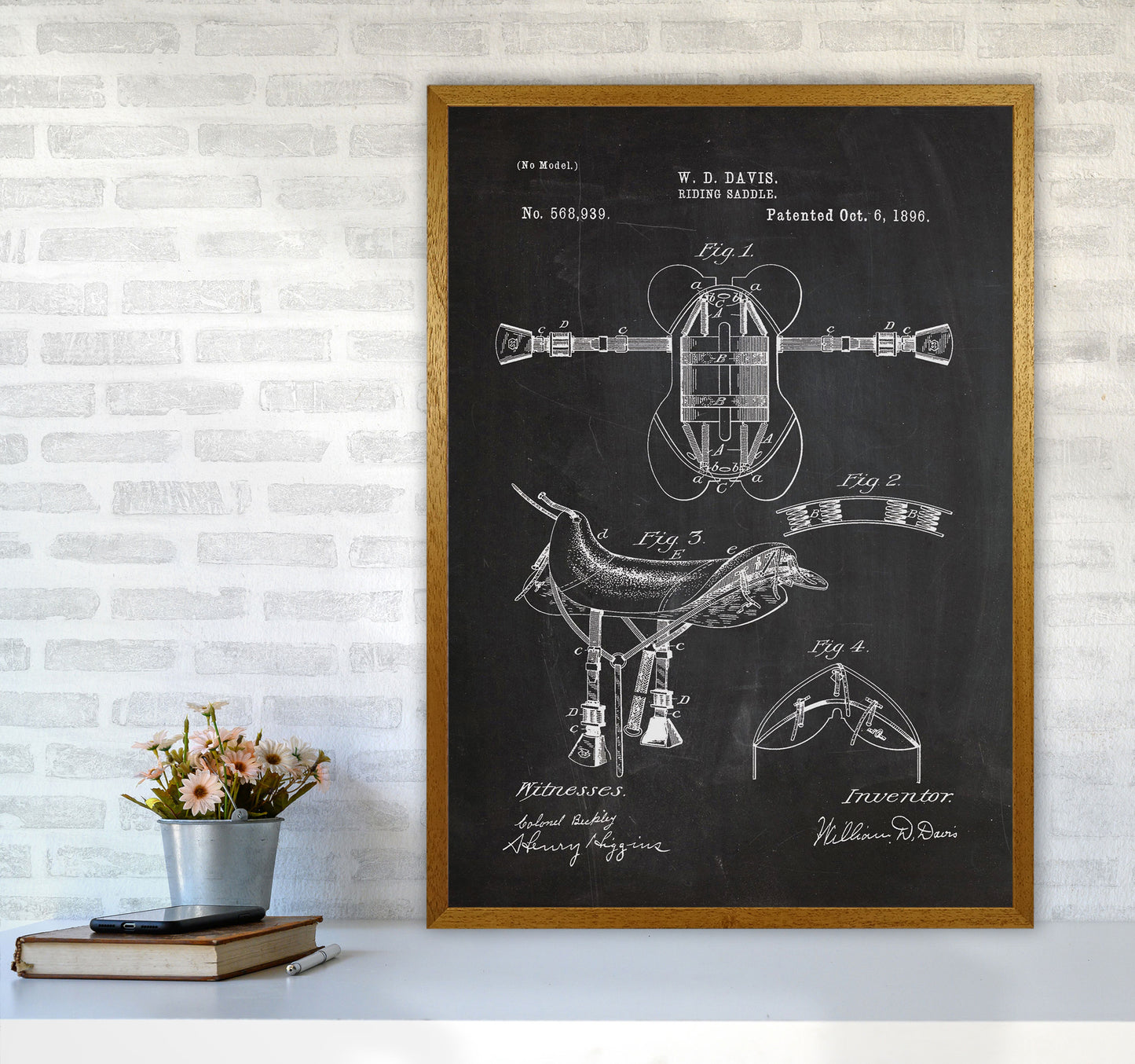 Riding Saddlepatent Art Print by Jason Stanley A1 Print Only