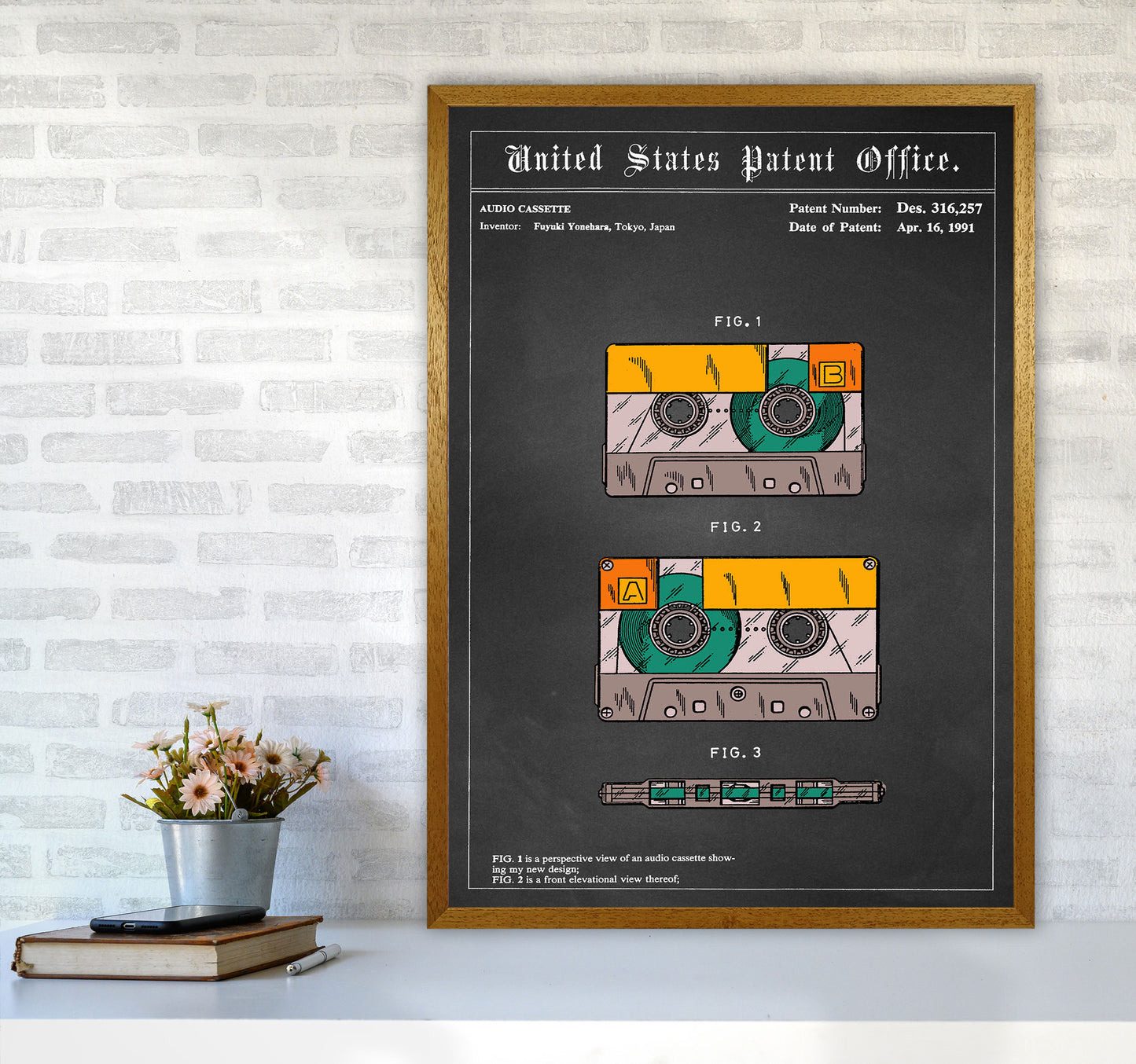 Casette Tape Art Print by Jason Stanley A1 Print Only