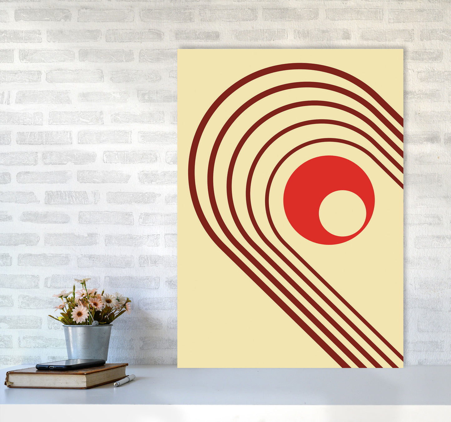Minimal Geometric Series - 37 Art Print by Jason Stanley A1 Black Frame