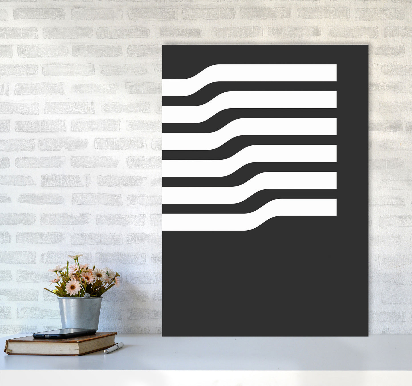 Minimal Geometric Series - 17 Art Print by Jason Stanley A1 Black Frame