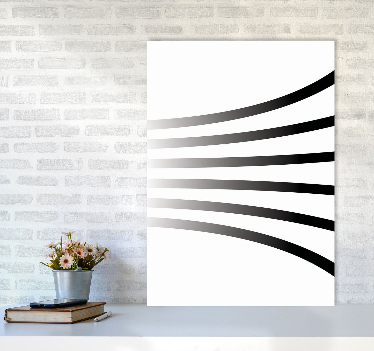 Minimal Geometric Series - 1 Art Print by Jason Stanley A1 Black Frame