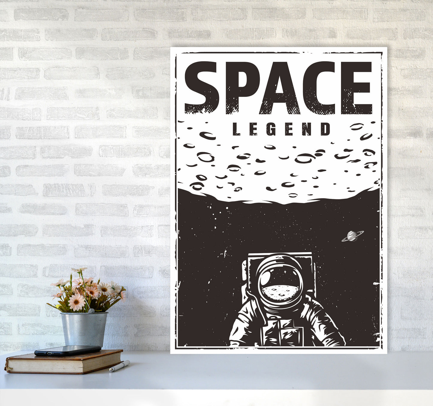 Outer Space Series - #19 Art Print by Jason Stanley A1 Black Frame