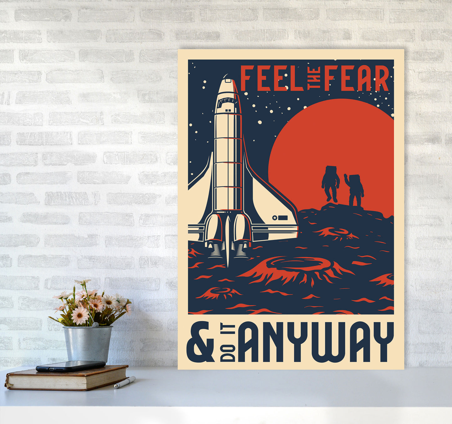 Outer Space Series - #17 Art Print by Jason Stanley A1 Black Frame