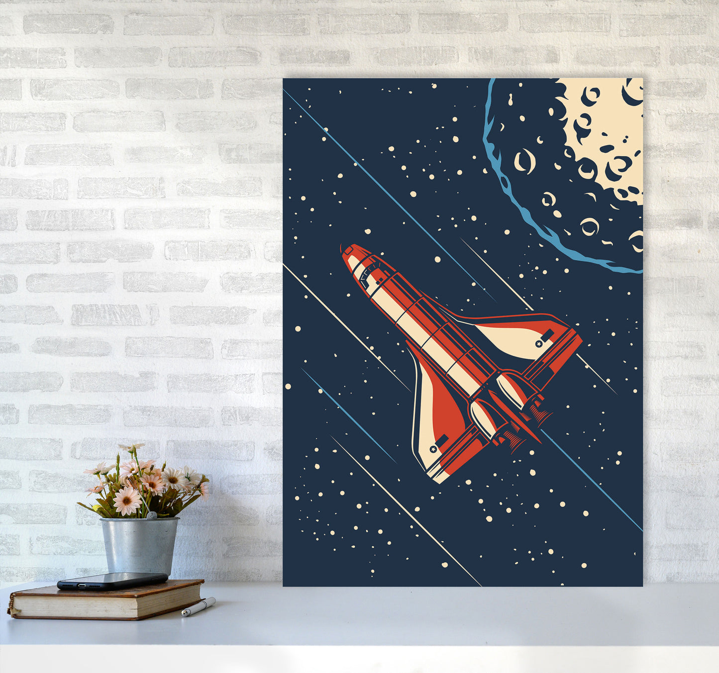 Outer Space Series - #16 Art Print by Jason Stanley A1 Black Frame
