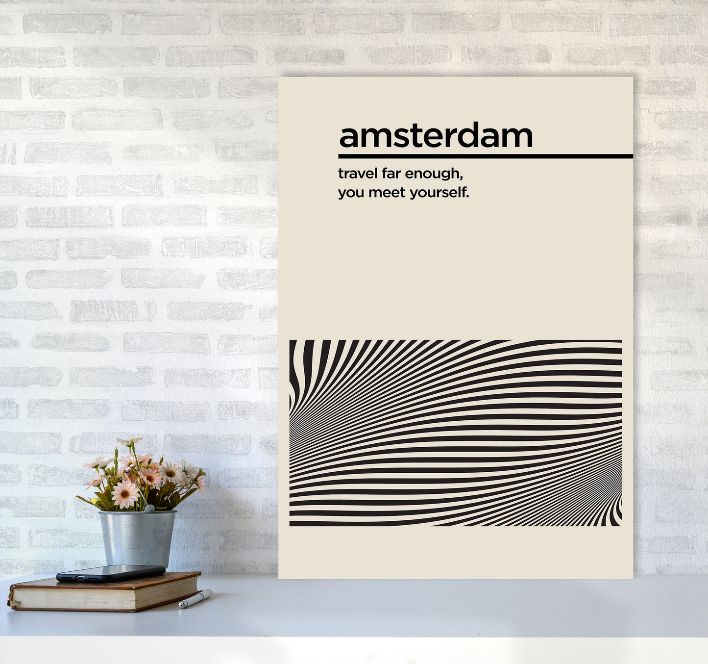 Amsterdam Travel II Art Print by Jason Stanley A1 Black Frame