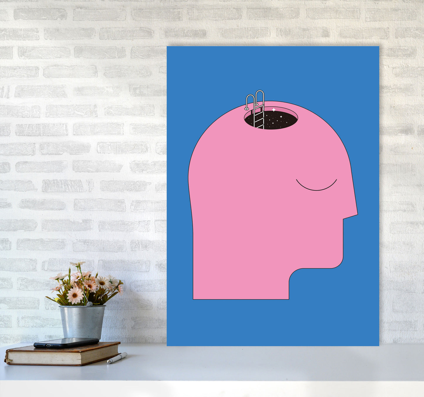 Keep An Open Mind Art Print by Jason Stanley A1 Black Frame