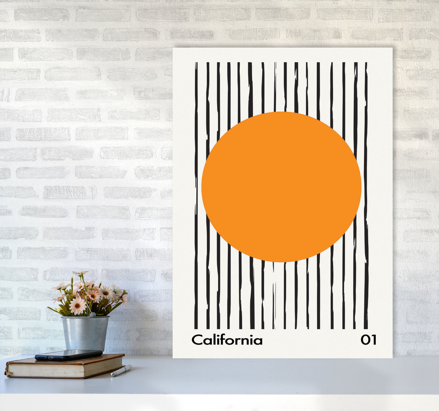 California 01 Art Print by Jason Stanley A1 Black Frame