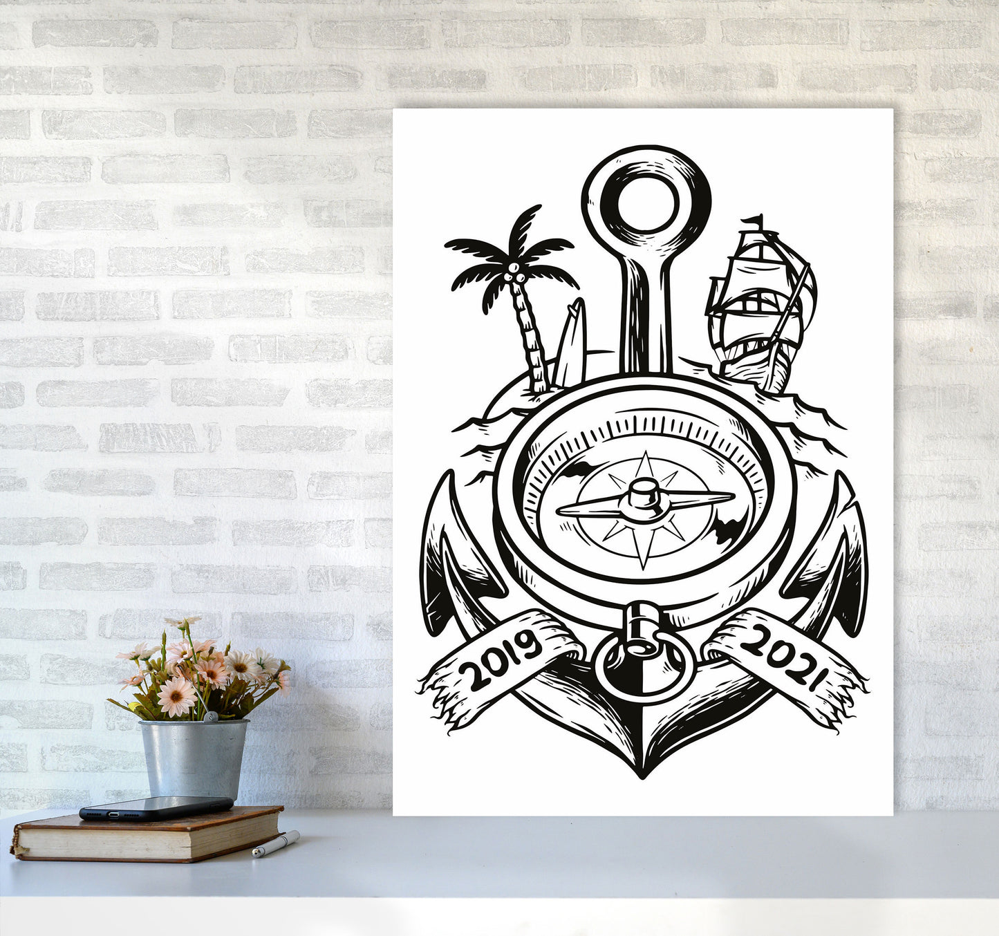 Yarrrrrrrrrr Art Print by Jason Stanley A1 Black Frame