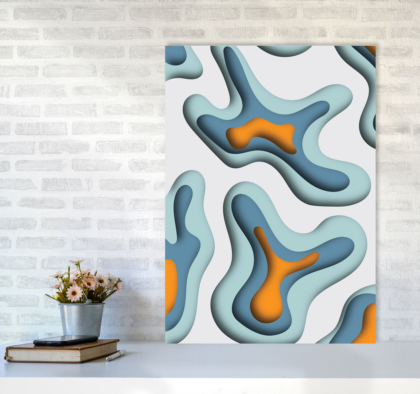 Paper Cut 1 Art Print by Jason Stanley A1 Black Frame