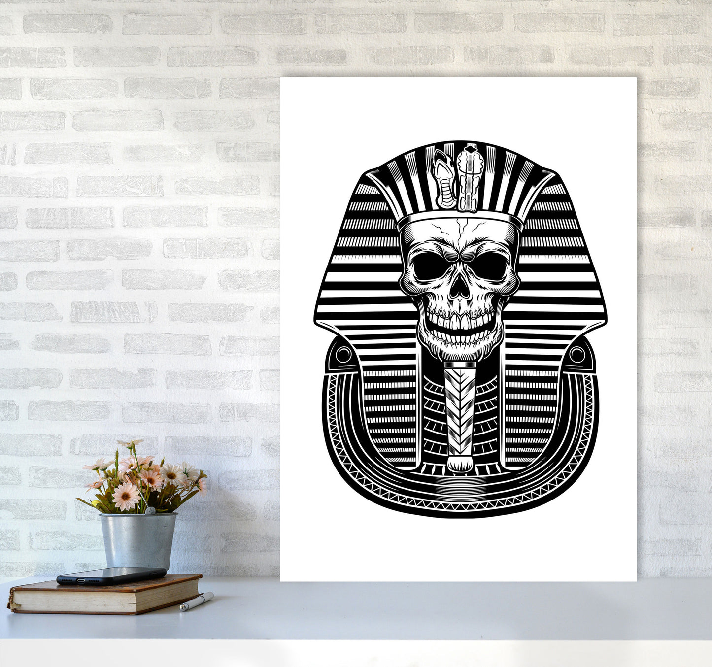 Pharoah Art Print by Jason Stanley A1 Black Frame
