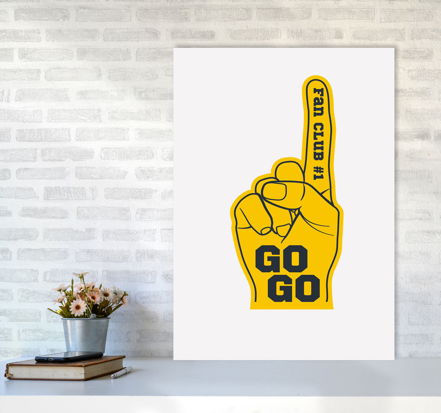 Fan Club Art Print by Jason Stanley A1 Black Frame