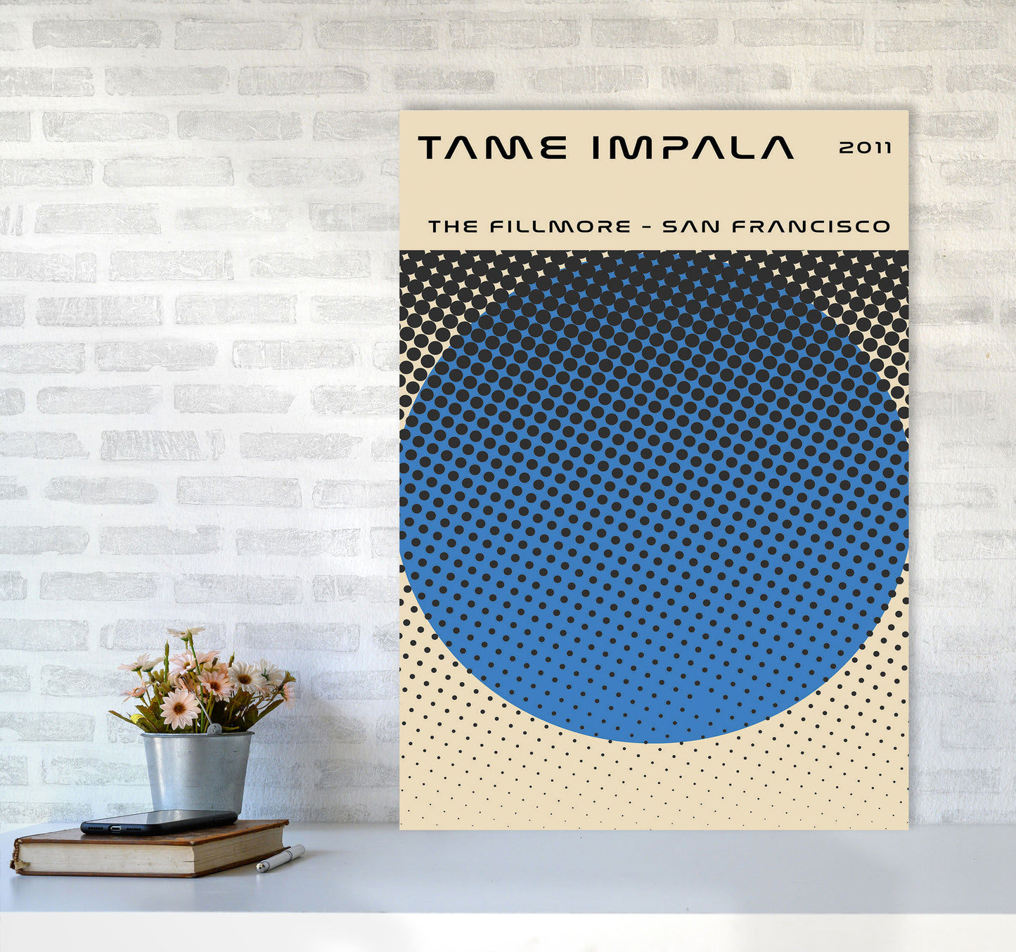 Tame Impala Live In San Francisco Art Print by Jason Stanley A1 Black Frame
