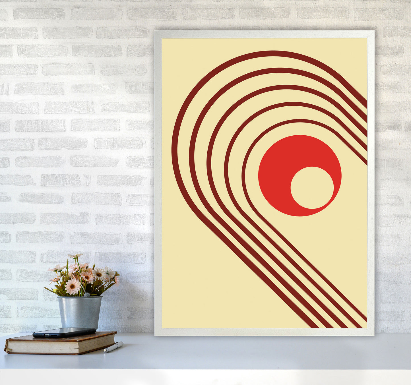 Minimal Geometric Series - 37 Art Print by Jason Stanley A1 Oak Frame