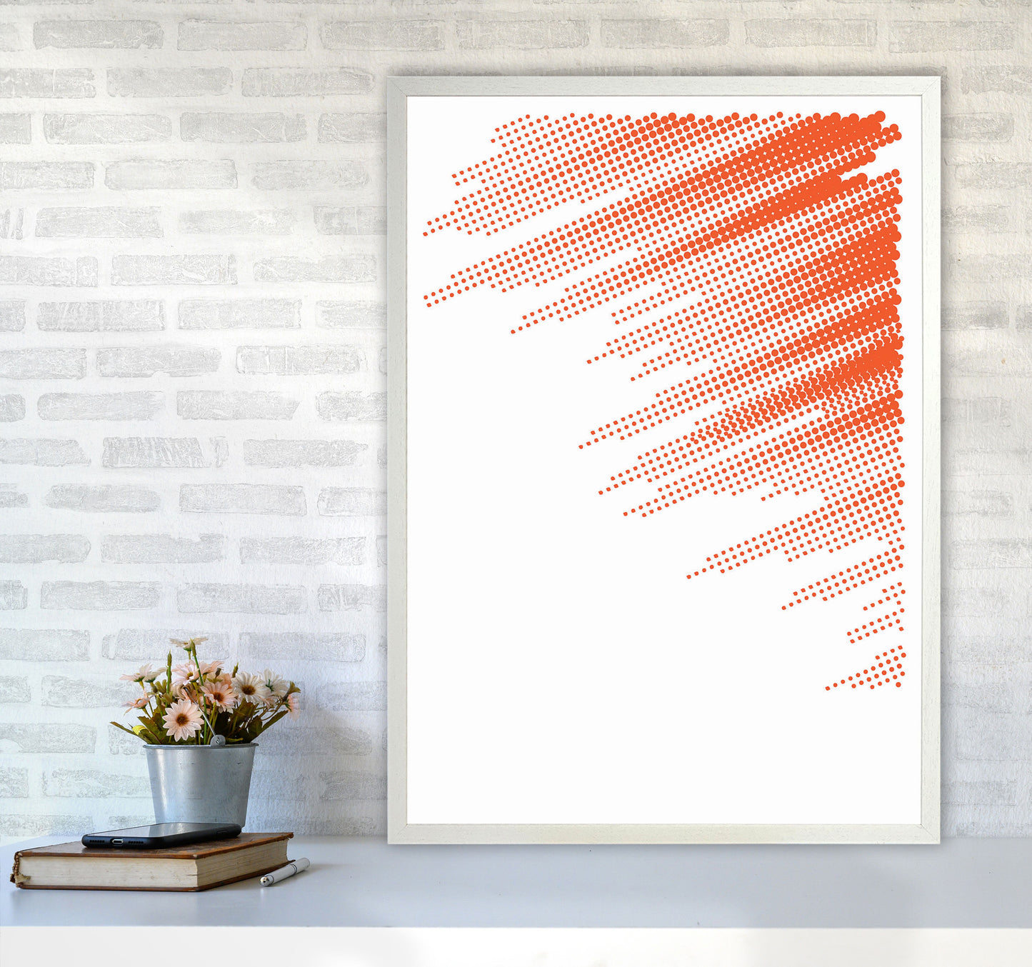 Minimal Geometric Series - 43 Art Print by Jason Stanley A1 Oak Frame
