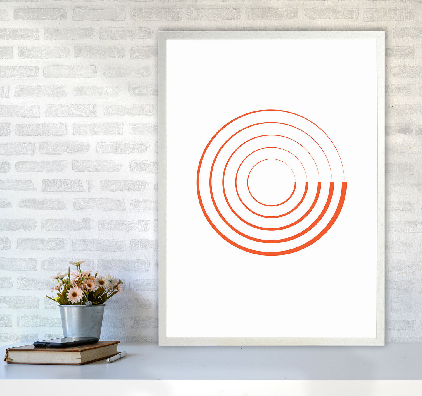 Minimal Geometric Series - 29 Art Print by Jason Stanley A1 Oak Frame