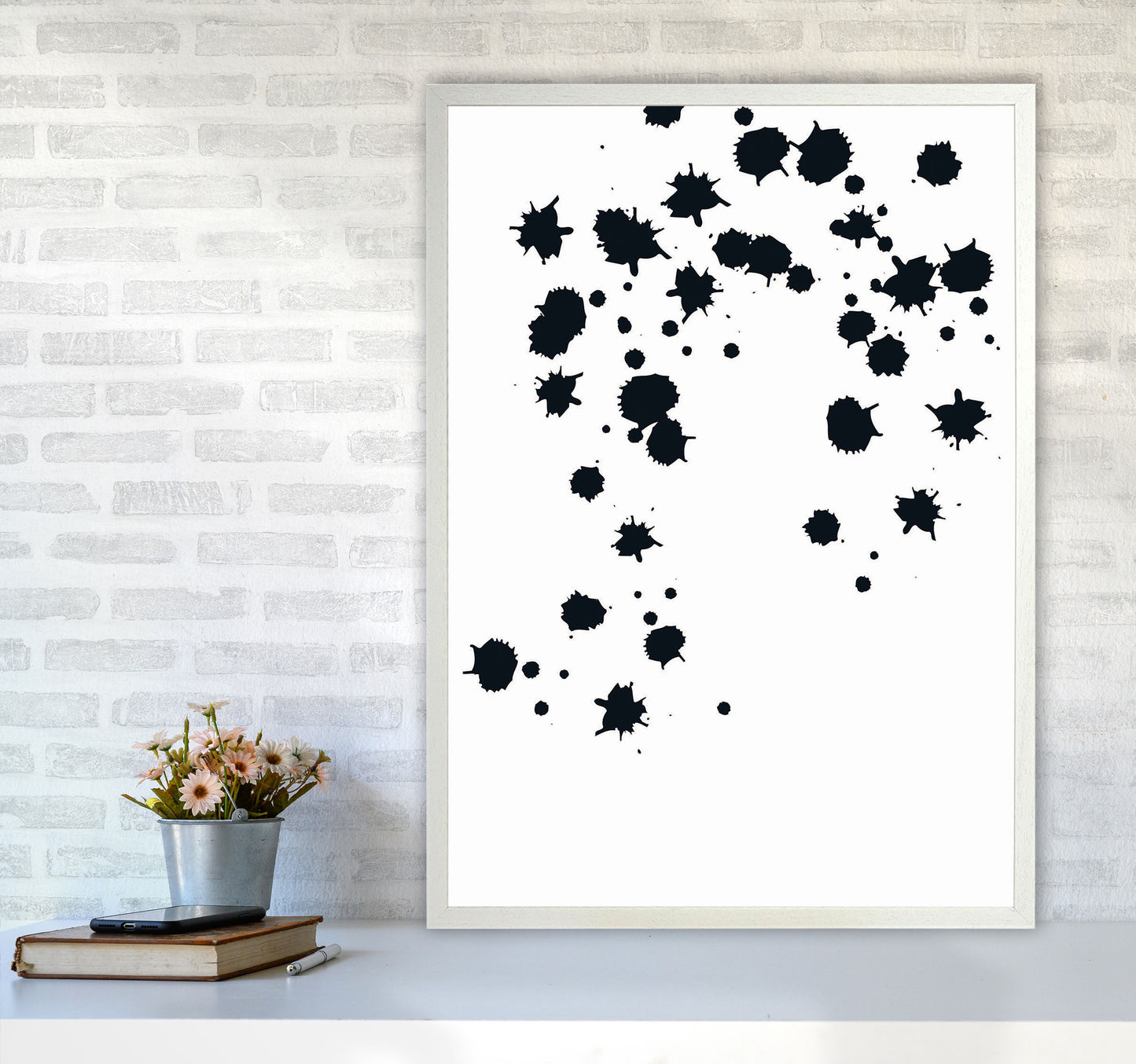 Minimal Geometric Series - 46 Art Print by Jason Stanley A1 Oak Frame