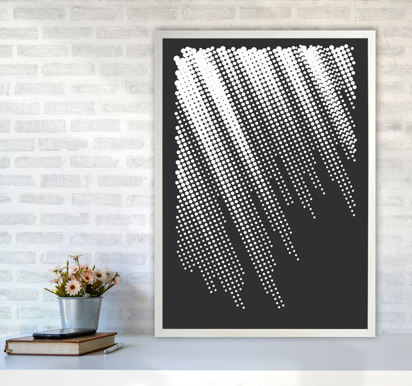 Minimal Geometric Series - 40 Art Print by Jason Stanley A1 Oak Frame