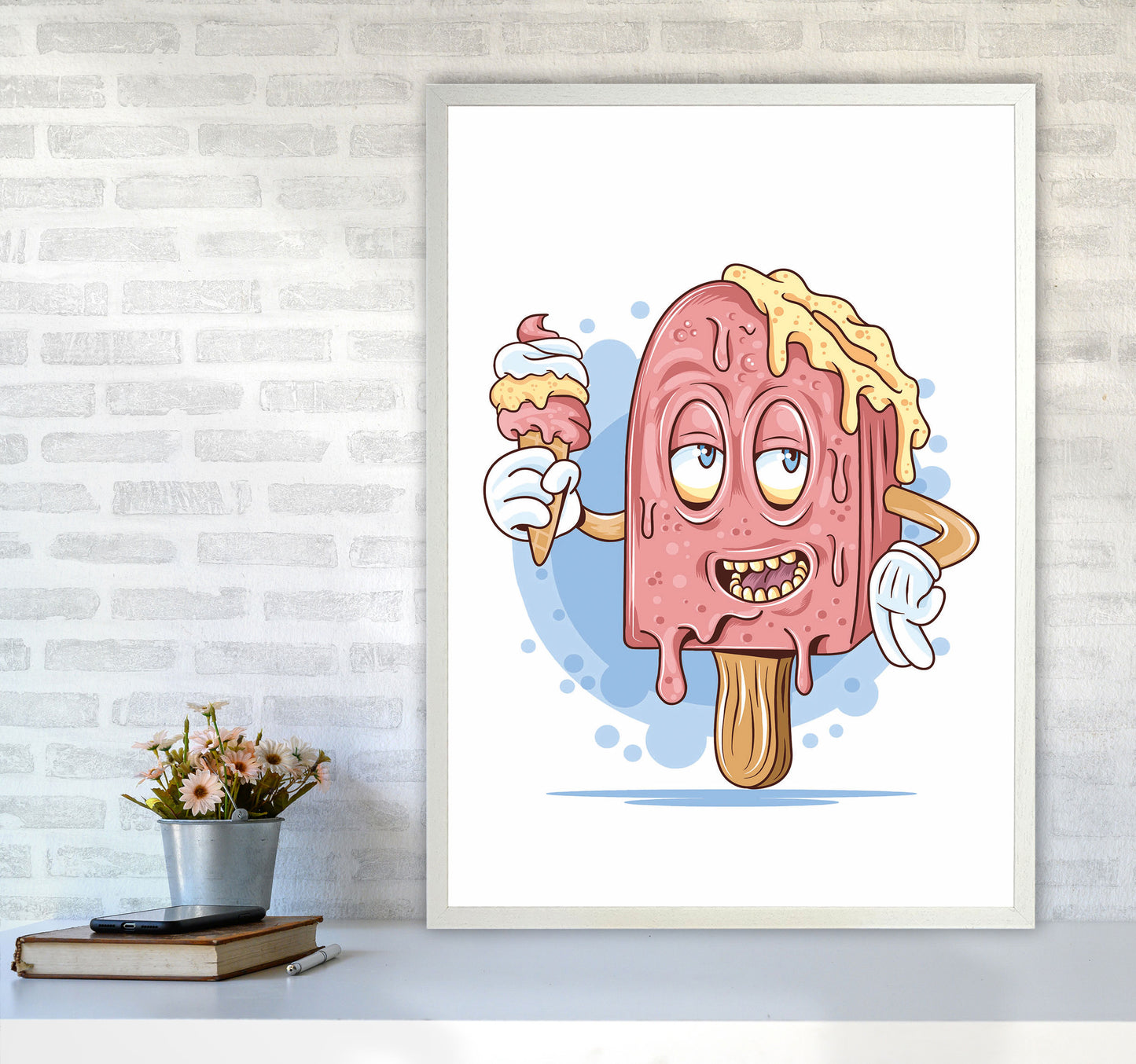 Don'T Let Me Melt Art Print by Jason Stanley A1 Oak Frame