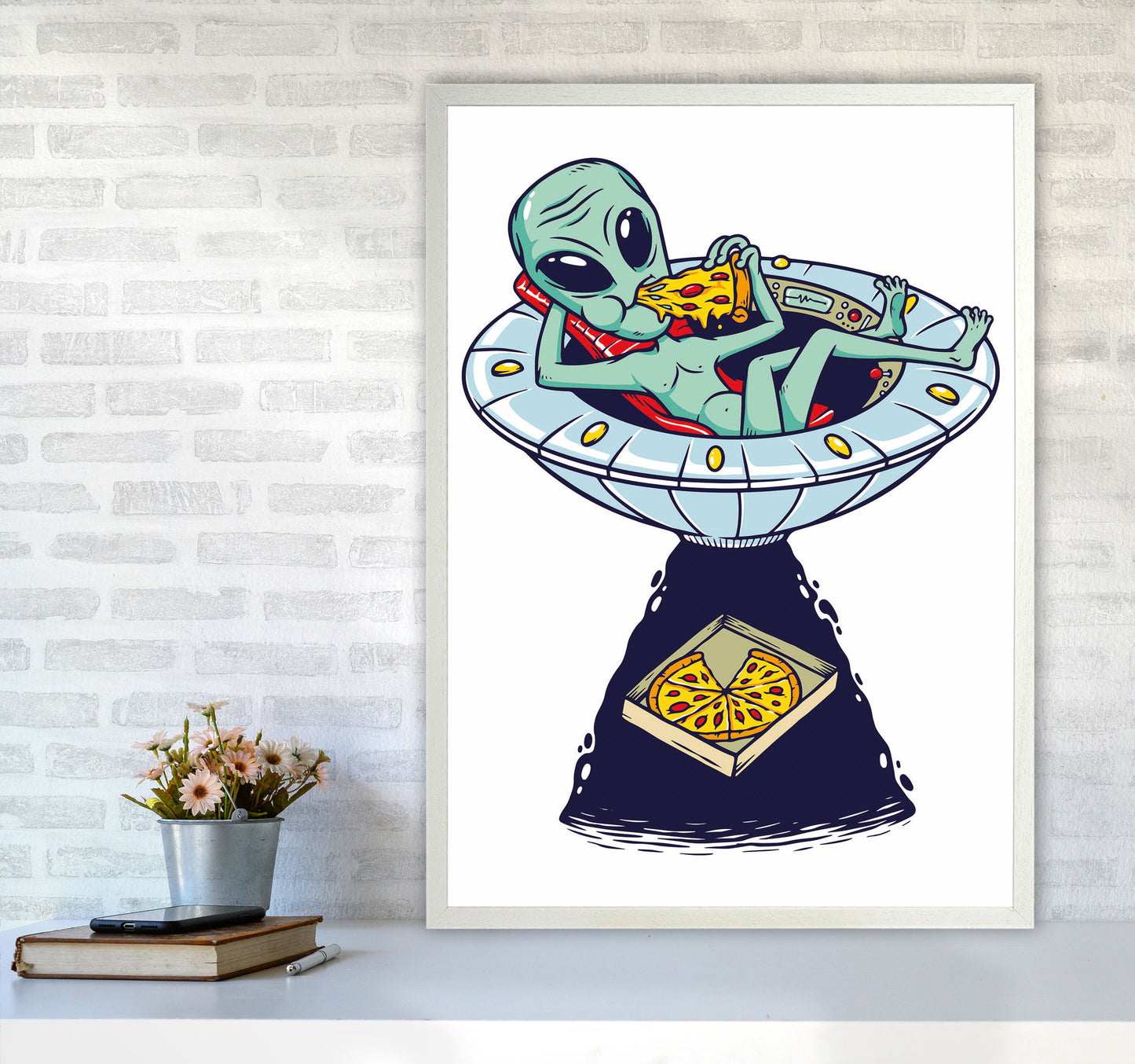 Delivery Please Art Print by Jason Stanley A1 Oak Frame