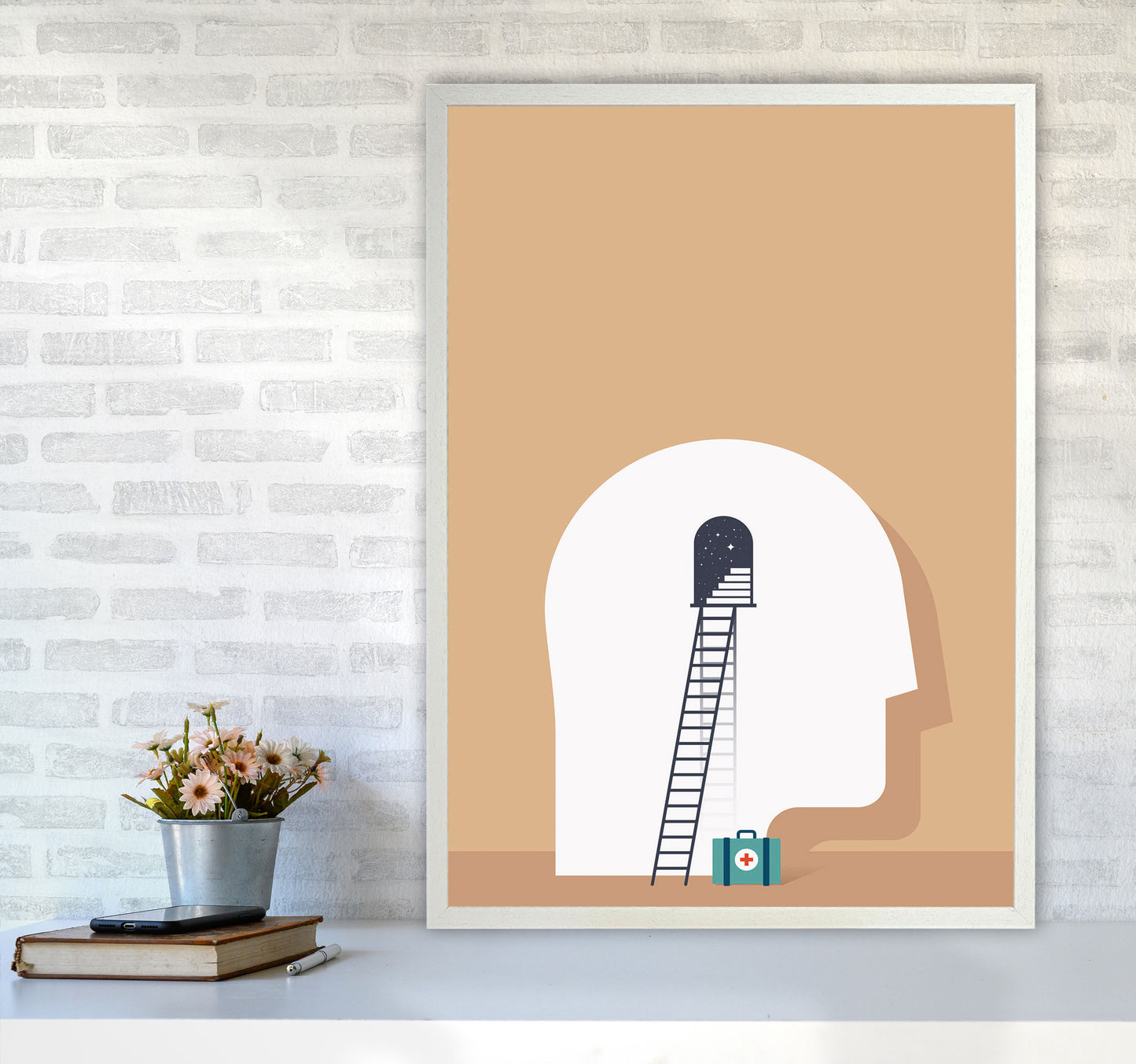 To The Rescue Art Print by Jason Stanley A1 Oak Frame