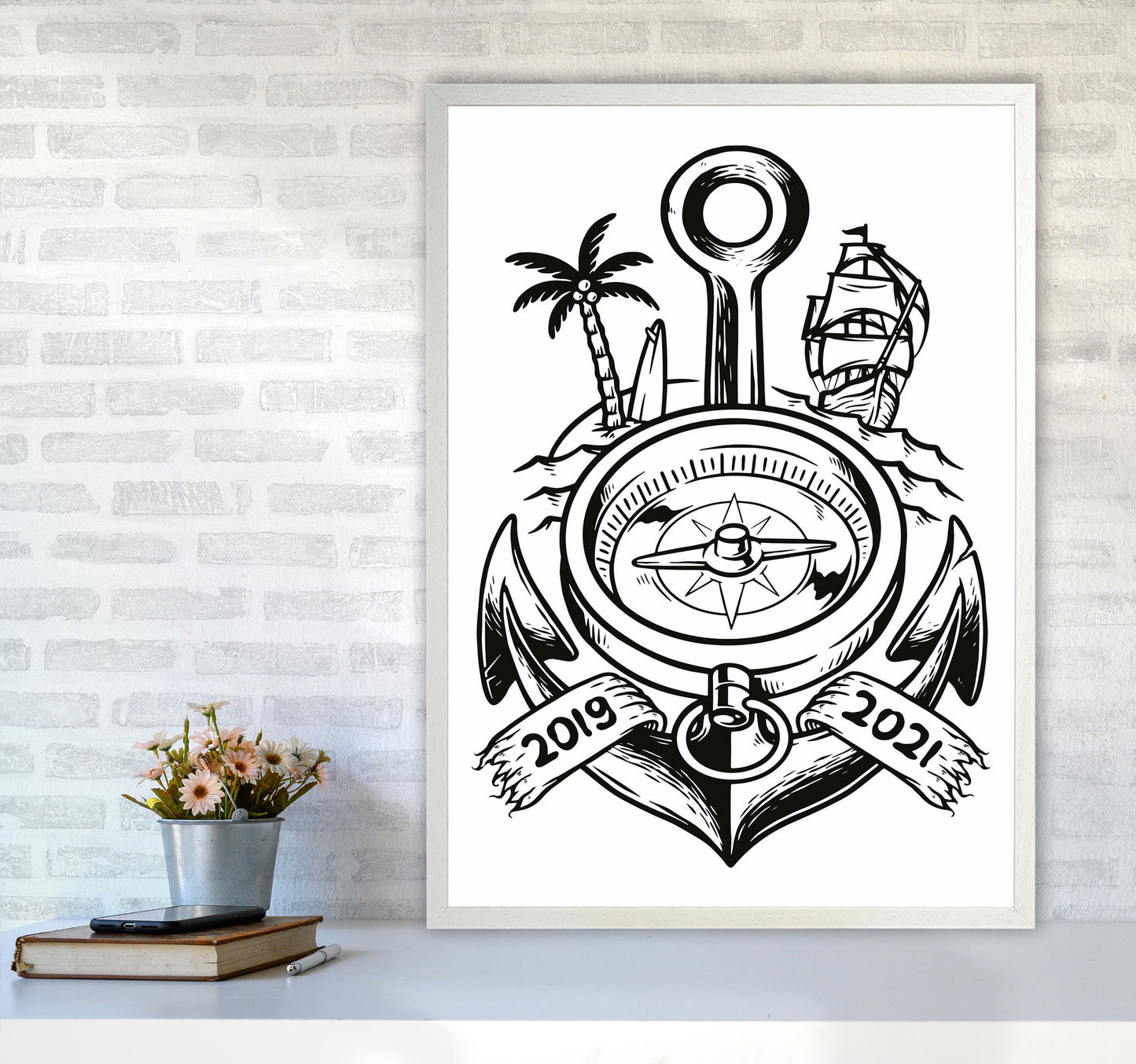 Yarrrrrrrrrr Art Print by Jason Stanley A1 Oak Frame