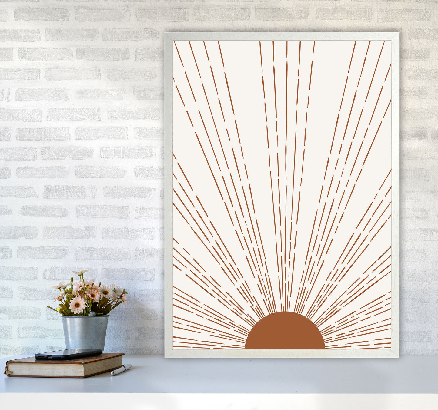Light Beams Art Print by Jason Stanley A1 Oak Frame