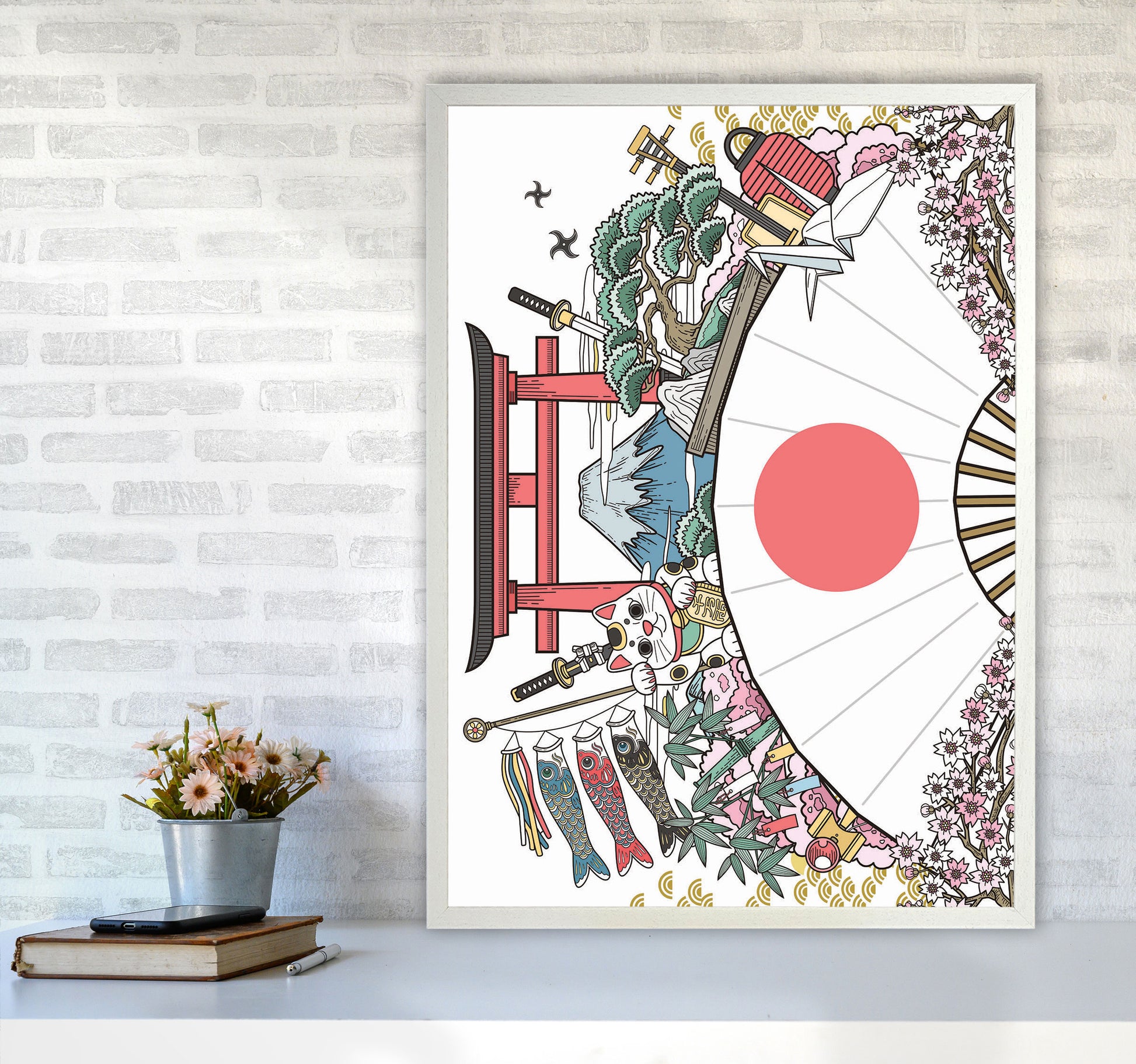 All Japan Has To Offer Art Print by Jason Stanley A1 Oak Frame
