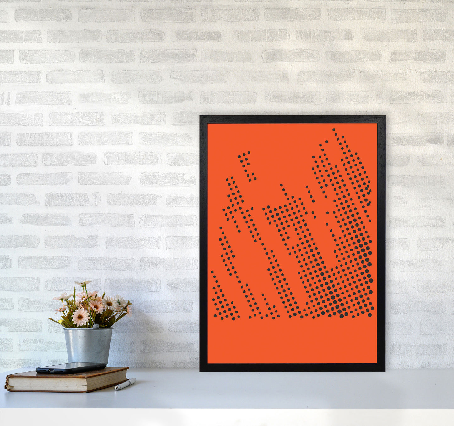 Minimal Geometric Series - 41 Art Print by Jason Stanley A2 White Frame