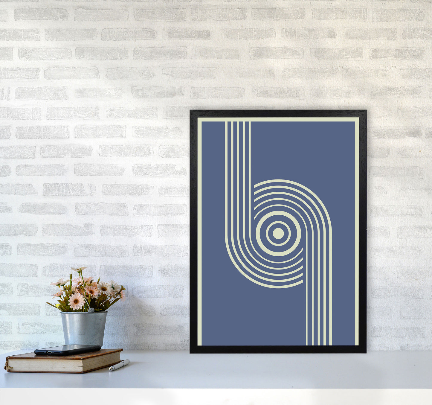 Minimal Geometric Series - 10 Art Print by Jason Stanley A2 White Frame