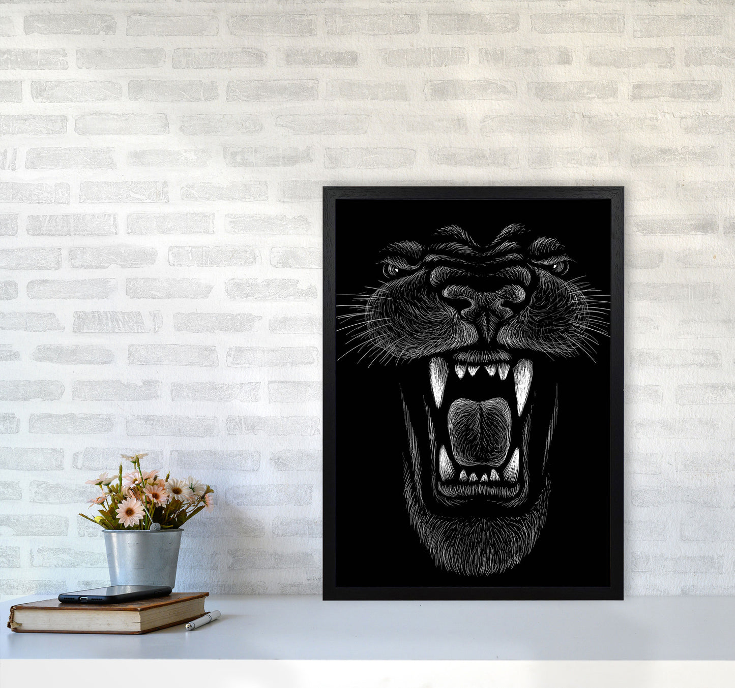 Up Close And Personal Art Print by Jason Stanley A2 White Frame