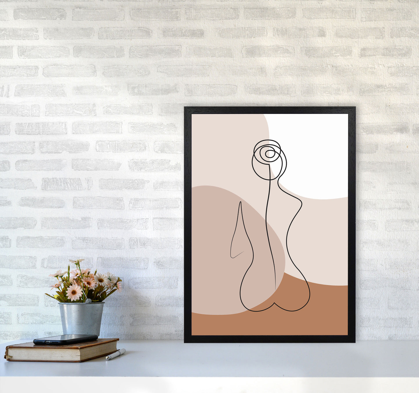Female Figure III Art Print by Jason Stanley A2 White Frame