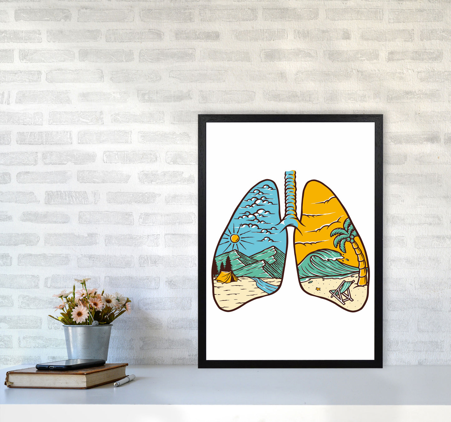 Breathe It All In Art Print by Jason Stanley A2 White Frame