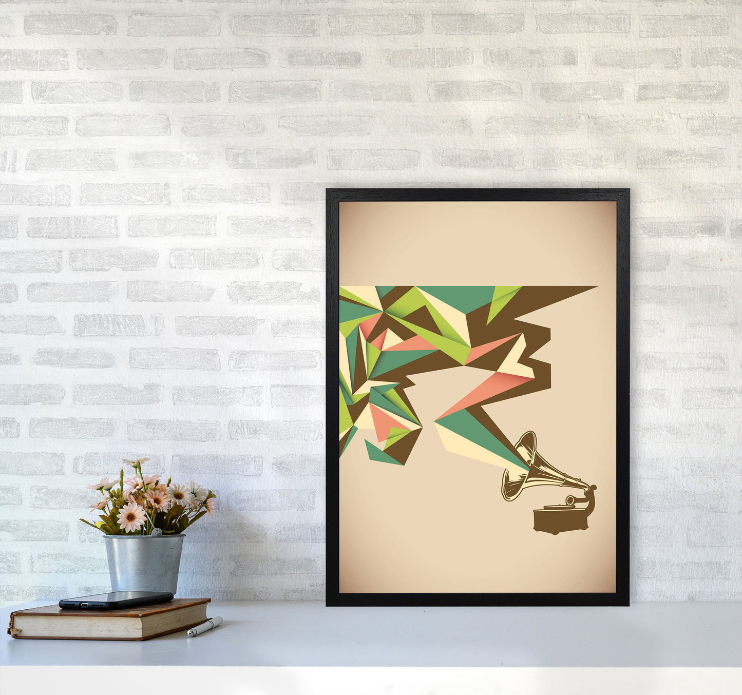 Sounds Good To Me Art Print by Jason Stanley A2 White Frame