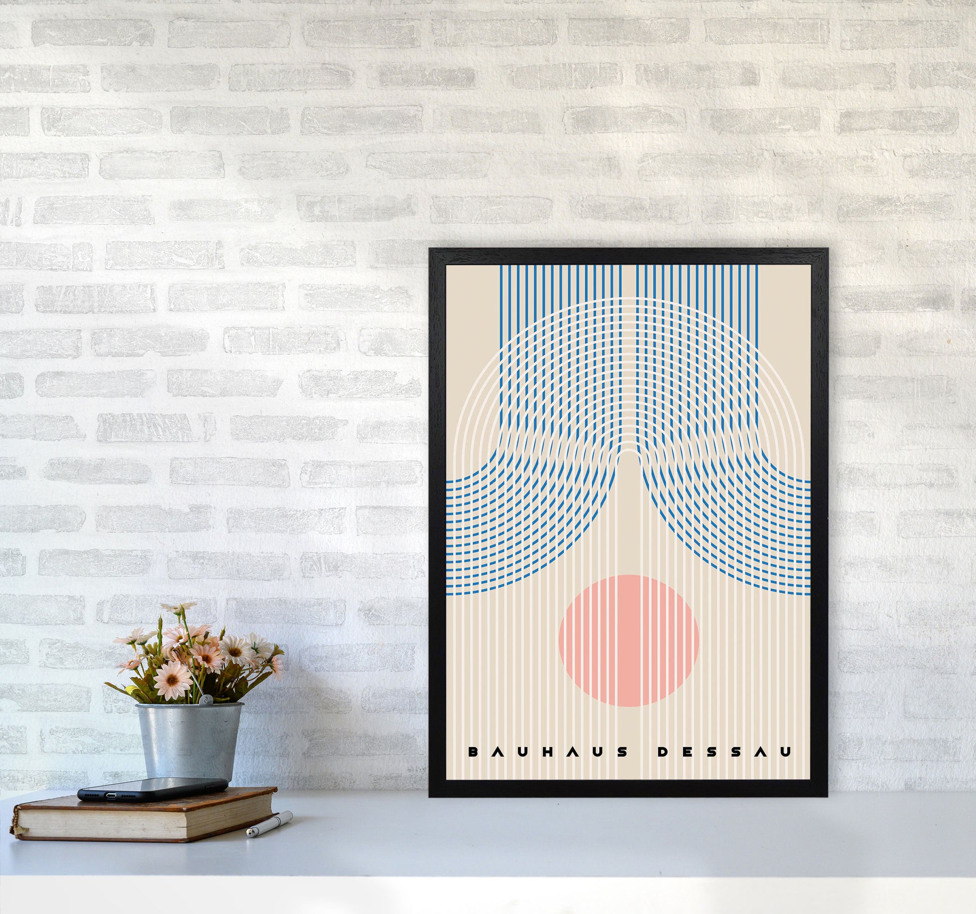 Bauhaus Design II Art Print by Jason Stanley A2 White Frame