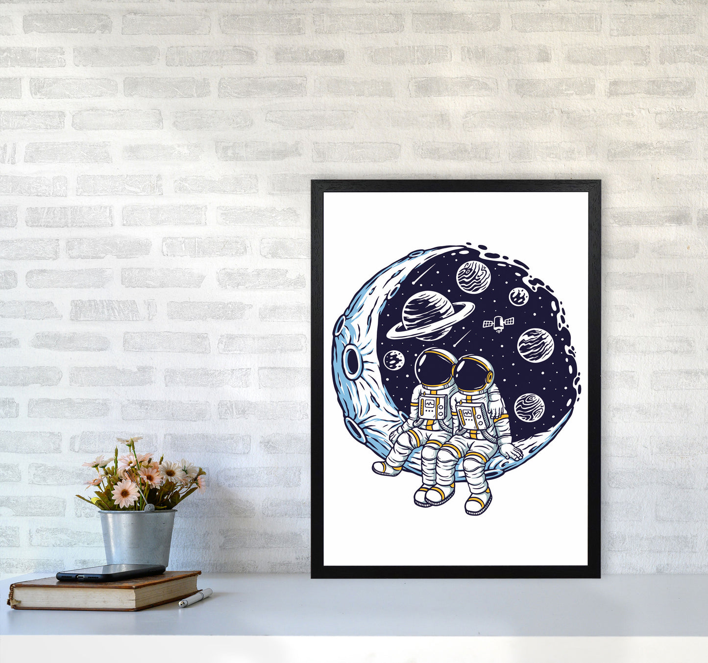 Best Friends Art Print by Jason Stanley A2 White Frame