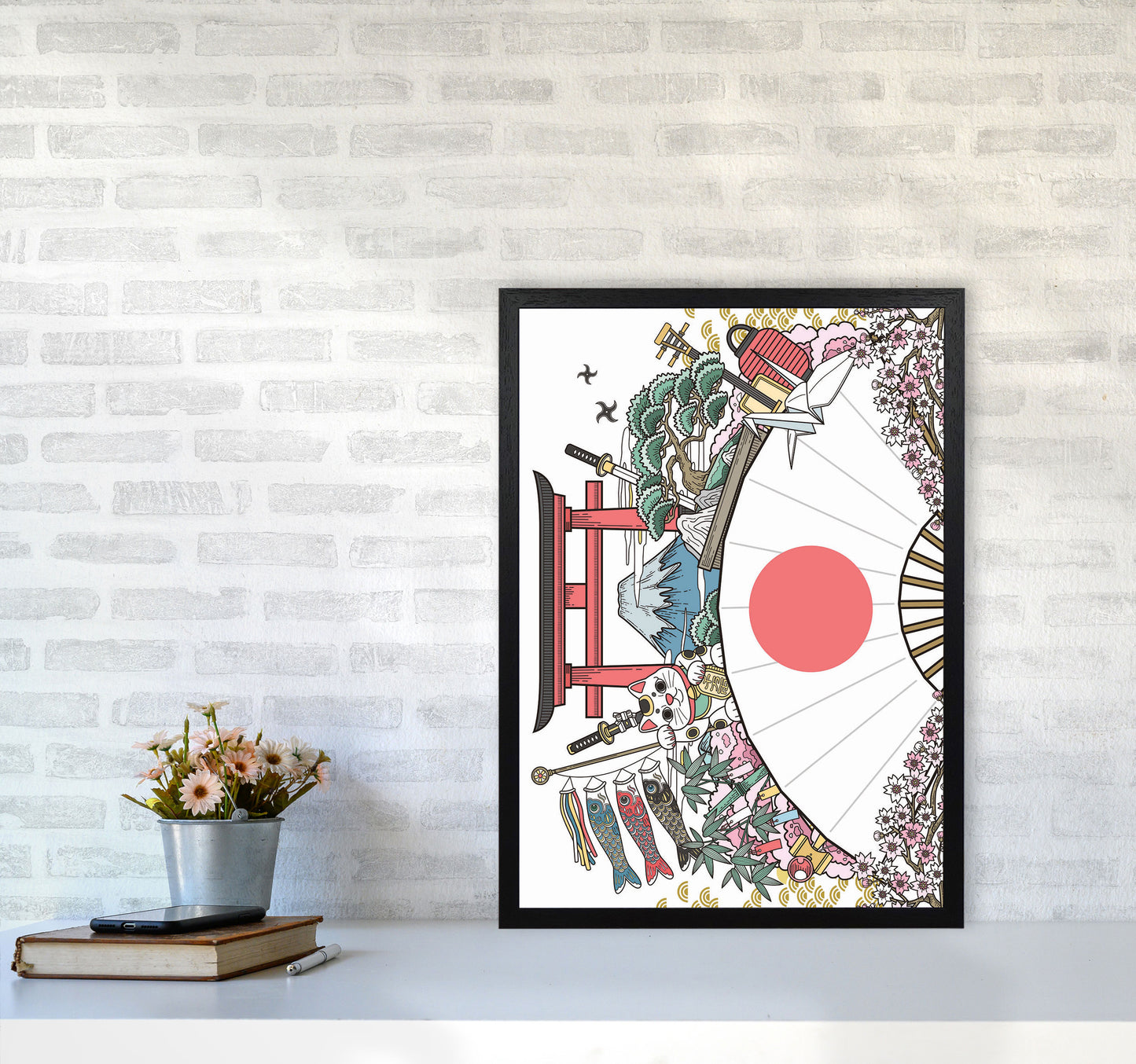 All Japan Has To Offer Art Print by Jason Stanley A2 White Frame
