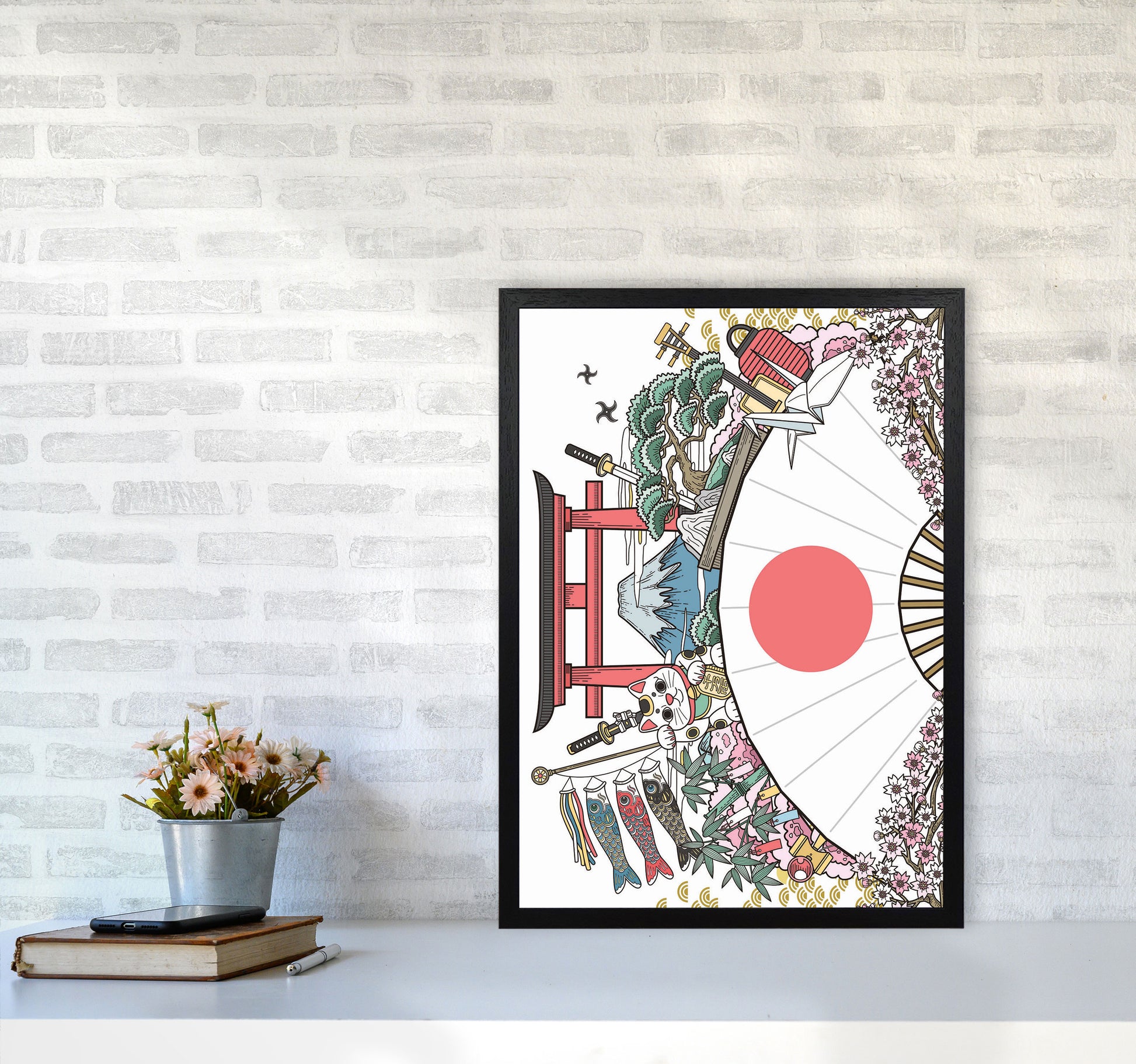 All Japan Has To Offer Art Print by Jason Stanley A2 White Frame