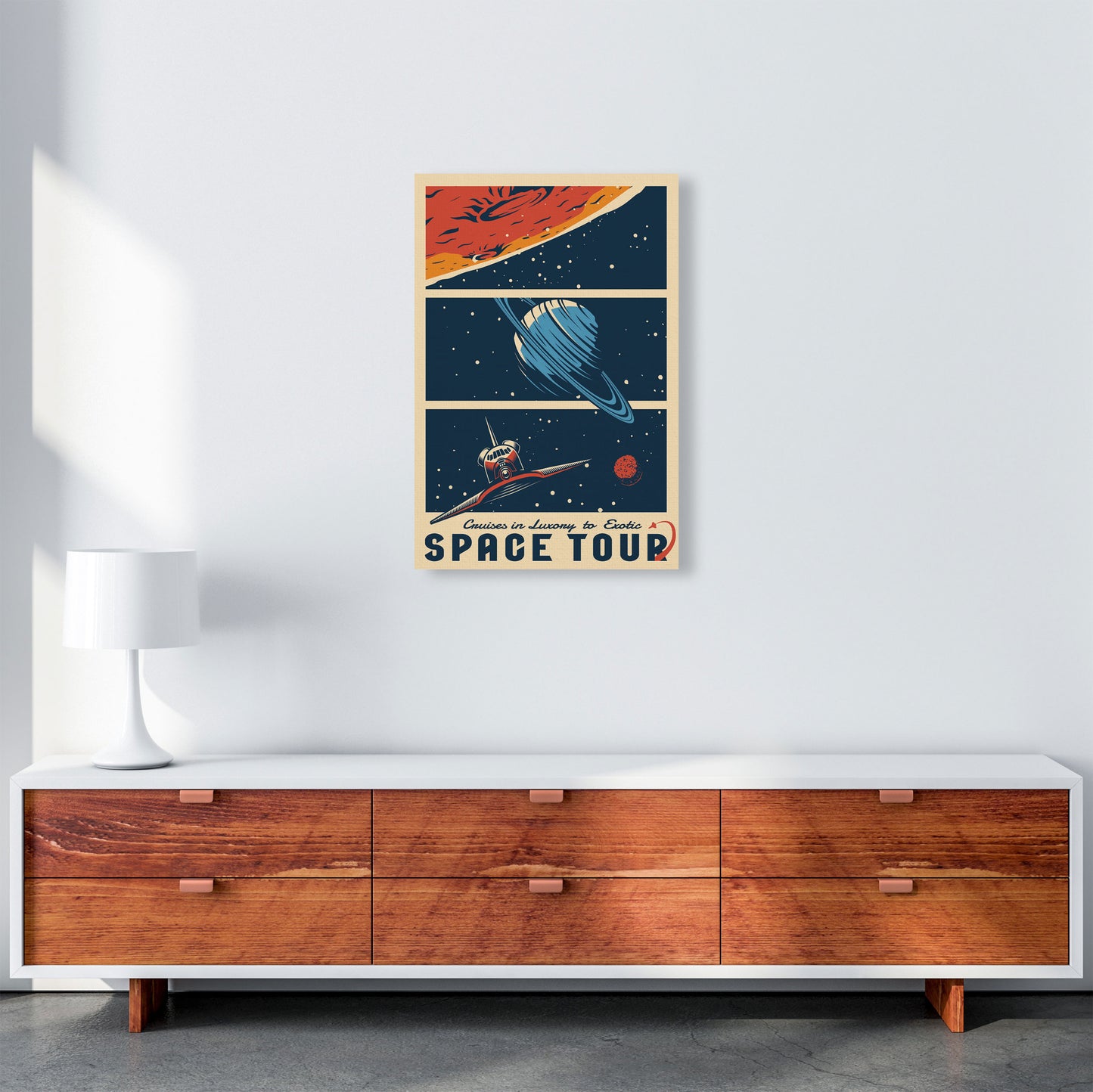 Outer Space Series - #18 Art Print by Jason Stanley A2 Canvas