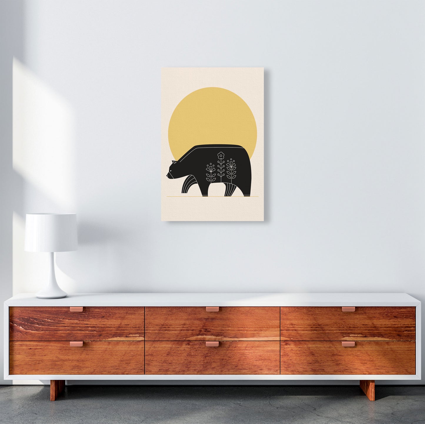 Sunny Day Bear Art Print by Jason Stanley A2 Canvas